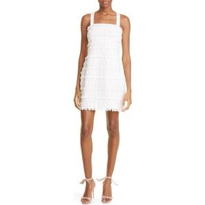 Ted Baker London White Textured Mini Dress